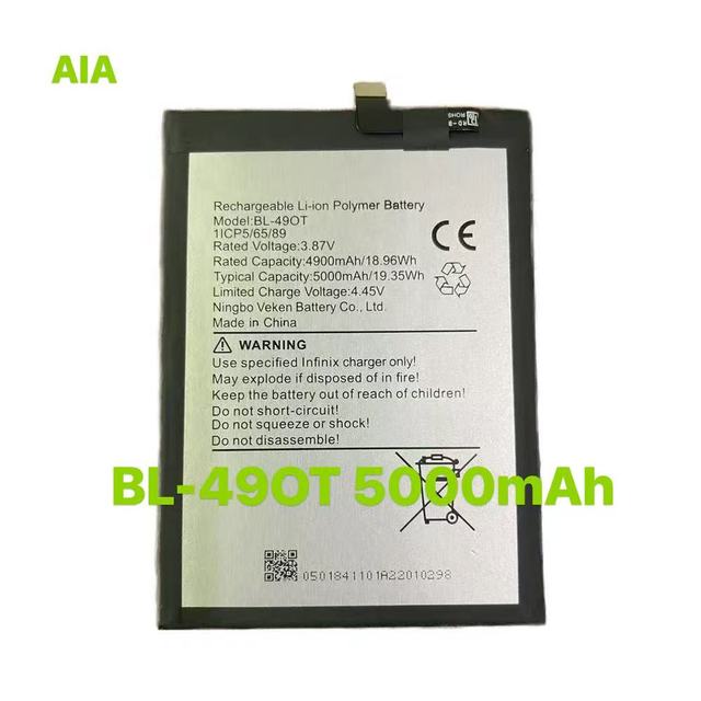 Mobile Phone Battery BL-49OT 5000mAh Li-ion Infinix Compatible OEM Original Replacement Black with Stock Availability