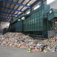 Machine de tri des déchets municipaux table de tri manuelle des ordures plate-forme de tri des déchets avec convoyeur installation de recyclage des déchets