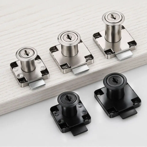 Modern Bedroom Furniture Lock <b>Zinc</b> Alloy/Nickel-plated Iron 338 136 138-22 with Keyless Entry - Product Image 1