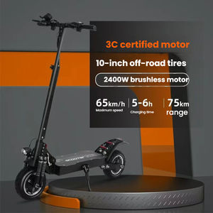 Scooter électrique haute performance 2400W en alliage d'aluminium, système à double entraînement, double amortisseurs, roues de 10 pouces, pliable, tout-terrain - Product Image 2