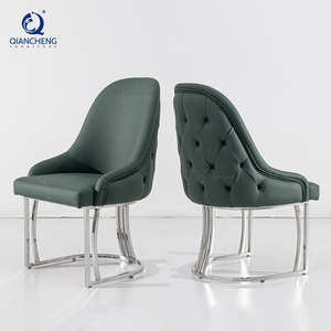 QIANCHENG chaise <span class=keywords><strong>de</strong></span> <span class=keywords><strong>luxe</strong></span> meubles européens occasionnellement chaises <span class=keywords><strong>de</strong></span> dîner léger <span class=keywords><strong>luxe</strong></span> vert émeraude événement salle à manger fauteuil - Product Image 4