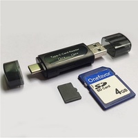 Lecteur de cartes SD 2 emplacements USB 2.0 Type-C haute vitesse tout-en-un multifonction pour ordinateurs