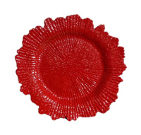 Assiettes de présentation élégantes Jane Love en feuille d'or, rondes en acrylique de 13 pouces, pour dîners et mariages, ensemble de décoration de fête de luxe