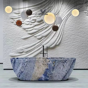 Fantasy Blue Sapphire Luxury Quartzite Slab 3200x1600mm Luxury Kitchen Countertop and Wall Design Polished Waterproof <b>Marble</b> - Product Image 1