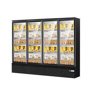 Réfrigérateur vertical de haute qualité pour épicerie, avec 4 portes vitrées, pour la présentation de gelato et de crème glacée, et congélateur - Product Image 5