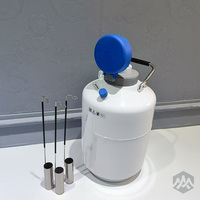 Réservoir d'azote liquide LN2 Cryo 10L, diamètre 80mm, en alliage d'aluminium, type Dewar basse température 100L, blanc, facile à utiliser, récipient sous pression