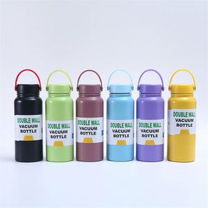Colorful 800Ml Stainless Steel Insulated <b>Thermos</b> Drinking Flasks Double Wall Vacuum Silicone Water <b>Bottle</b> Accessories - Product Image 6