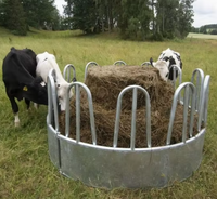 Mangeoire à foin en acier galvanisé de diamètre 1800 mm ou sur mesure pour bovins, moutons, chèvres, chevaux