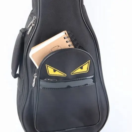 Ukulele bag with Aluminum Zipper for soprano concert tenor ukulele Bag factory manufacturing in Guangzhou