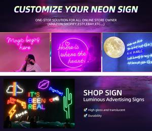 Letrero de Neón Personalizado Premium con Panel Acrílico de 6 mm de Grosor, Brillo Duradero, Letrero de Neón Comercial con Control RGB - Product Image 1