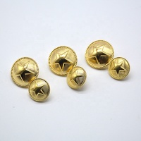 Bouton de blazer en laiton avec logo personnalisé pour manteau uniforme | Boutons à tige en métal pour accessoires de vêtement de veste de costume