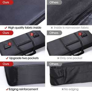 61 <b>Key</b> <b>Keyboard</b> Case, <b>Keyboard</b> Bag 40.2"x17.3"x5.9" Portable Water Repellency <b>Keyboard</b> Carrying Case <b>with</b> 3 Pockets - Product Image 4
