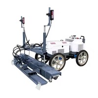 Mini-niveleuse laser vibrante portée pour béton, idéale pour petites dalles de sol et terrains.
