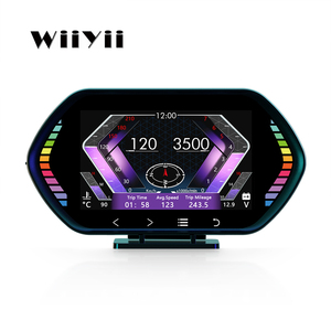 Wiiyui 2023 OBD2 GPS <span class=keywords><strong>LCD</strong></span> Công cụ Chẩn đoán với HUD đo nhiệt độ nước cho xe ô tô F12 xe OBD2 đo - Product Image 2