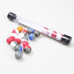 Inerte 043 068 Calibre Powder Ball Training Paintballs Bolas de plástico de colores con orificio opcional - Product Image 1