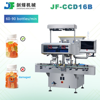 Compteur de bouteilles CCD automatique JF à 16 canaux avec caméra pour le comptage des comprimés et des capsules, et la détection des fragments rejetés