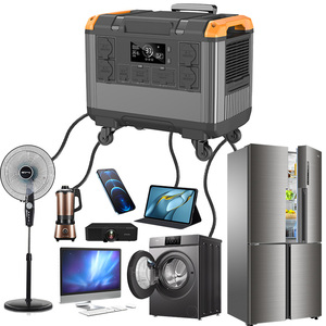 1200W/2400W3000W Rated 32140 LiFePO4 <b>Battery</b> - 2*12V DC + 4 USB + 2 Type-C for Home <b>Backup</b> & Outdoor Power - Product Image 2