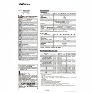 Cilindro compacto SMC, piezas neumáticas de - Product Image 1