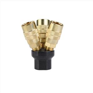 Dingyi <b>Pneumatic</b> Fittings Two Way Connector Copper <b>Pneumatic</b> <b>Tool</b> Accessories - Product Image 3