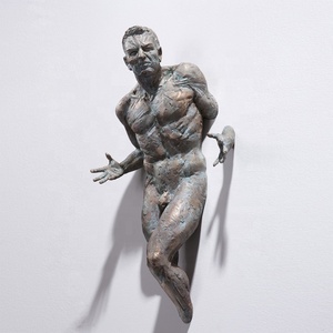 高品质青铜墙上抽象艺术梅托普格利泽雕像失去身体雕塑 - Product Image 1