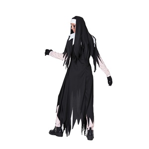 Costume de nonne d'Halloween Costume de nonne d'<span class=keywords><strong>horreur</strong></span> pour femme Robe de soirée Cosplay de démon cauchemar adulte - Product Image 2