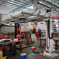 Robot de chargement rotatif 4 axes robuste Herochu avec composants à engrenages pour découpeuse laser à fibre, capacité de préhension améliorée