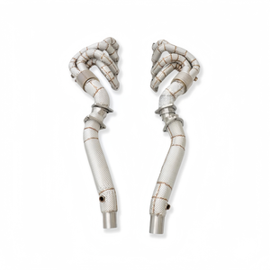 Colector de escape de acero inoxidable de alto rendimiento <span class=keywords><strong>Fengcai</strong></span> de 1.5 mm para Ferrari 430 4.3L 2004-2005, tubos de escape aislados para automóvil - Product Image 6