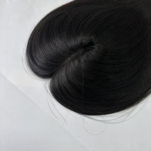 ท็อปเปอร์ผมแท้แบบบาลายาจ 4*5 6*6 ฐานโมโน สำหรับผู้หญิงผมบาง ติดด้วยมือ พร้อมระบบ PU สำหรับปิดผมบาง - Product Image 6