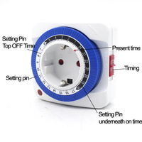 Uni Eropa Us 24 Jam Timer Soket Pelindung Hemat Energi Program Mekanik Timer Digital Saklar Plug Dinding Stopkontak Timer Plug