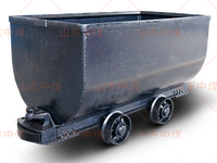 Nouvelle voiture de mine à quatre roues à boîte fermée, wagon de transport sur rail pour charbon, transport en tunnel minier, marque Zlinktric, garantie 1 an