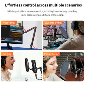 Soporte de Micrófono Corto y Resistente para Pedidos al por Mayor, Brazo de Micrófono Compacto para Escritorio con Protección de Mesa para Transmisión en Vivo - Product Image 2