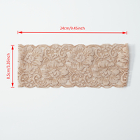Nouveau serre-tête large en dentelle multicolore élégant et extensible, accessoire capillaire ajouré polyvalent pour femme, idéal pour mariage haut de gamme