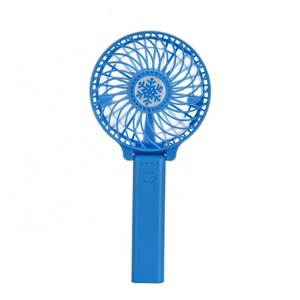 Ventilateur portable à main LED rechargeable par USB, mini ventilateur de bureau portable pour étudiants, dortoir, dessin animé pliable - Product Image 4