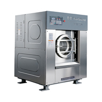 Laveuse-essoreuse industrielle électrique entièrement automatique en acier inoxydable SUS304, robuste, autonettoyante, à vapeur et chauffée pour le linge
