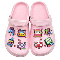 Breloques de chaussures en caoutchouc personnalisées en gros, boutons, accessoires de console de jeu souples, décorations pour sabots, épingles, ornements de chaussures, boucles de chaussures