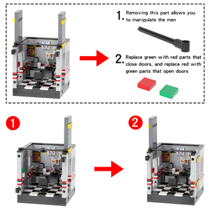 1134 Pezzi MOC1554 Gioco Midnight Bear Stage Five Nights at <span class=keywords><strong>Freddy</strong></span> con Chica Bonnie Foxy <span class=keywords><strong>Freddy</strong></span> Blocchi da Costruzione da Collezione Giocattoli per Bambini - Product Image 3