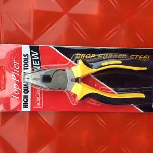 Top <b>Tools</b> Pliers 8 Inch Carbon Steel Alloy Industrial Grade Yellow Handle Wire Cutters For <b>Hardware</b> Repair - Product Image 2