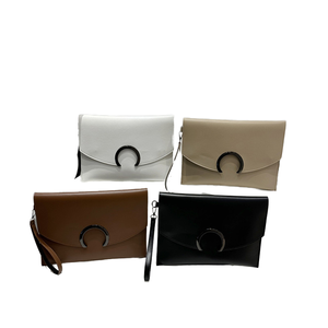 Women'S European Fashion Pu Embossed Zipper Handbag Waterproof Polyester Lightweight Portable Shoulder <b>Bag</b> 6-Piece Set - Product Image 1