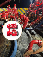 Vanne à opercule manuelle en acier allié 15000 PSI API 6A Fig. 1502, raccord marteau 1"-4" personnalisable pour le fracturation de champs pétrolifères