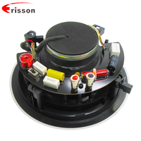 Haut-parleur de plafond coaxial 2 voies 6,5 pouces OEM/ODM, 8 ohms, étanche IPX-6, 30W RMS, pour utilisation en home cinéma et dans les restaurants