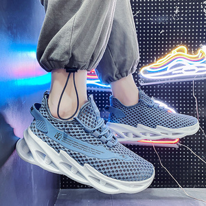 Chaussures de course décontractées légères pour hommes Printemps-Été Confortables pour la gym et le jogging Tige en tissu souple avec lacets Amorti antidérapant - Product Image 6