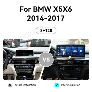 Mookaka Đài Phát Thanh Xe Hơi Cho BMW X5/X6 Loạt 2014 2017 Đa Phương Tiện DVD Player GPS Navigation CD Stereo Đầu Đơn Vị Băng Ghi Âm - Product Image 2