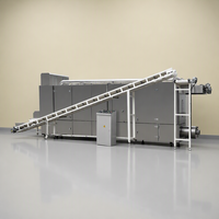 Machine extrudeuse industrielle pour snacks ou ligne de production de snacks à double vis, en acier inoxydable, automatique, haute capacité