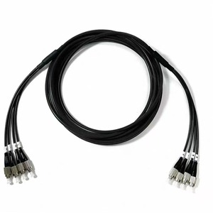 LSZH 소재 커넥터가 있는 장갑 싱글 모드 4 코어 광섬유 케이블 점퍼 G657A1 SM - Product Image 4