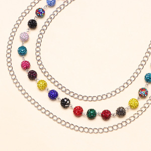 Cadena de cintura de mezclilla estilo europeo americano con cristales y diamantes de imitación, de varias capas, informal y a la moda, para hombres y mujeres. - Product Image 4