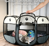 Tente pour animaux de compagnie en tissu Oxford respirant de haute qualité, vente en gros d'usine, abri d'été pour chiens et chats, clôture pour la mise bas et le repos des animaux