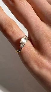 2CT Baguette Lab Grown <b>Diamond</b> Engagement <b>Ring</b> 14K Gold Solitaire Luxury Fine Jewelry Elegant Bridal <b>Ring</b> for Women - Product Image 2