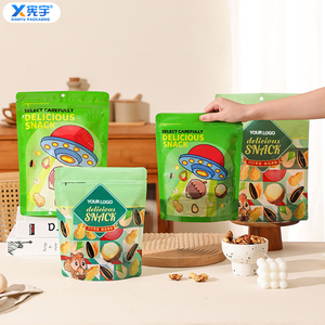 Bolsa de Plástico Personalizada de Grado Alimenticio, Reutilizable, a Prueba de Olores, <span class=keywords><strong>con</strong></span> Cierre de Cremallera, para Piñones Secos, Anacardos, Frutos Secos Mixtos - Product Image 2