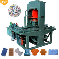 Machine automatique de fabrication de tuiles en plastique recyclé, machine de fabrication de briques en plastique à emboîtement