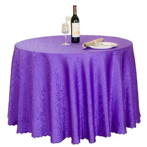 Ropa de mesa de boda lujosa decorativa redonda de lujo
